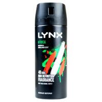 Lynx Africa Deodorant Body Spray Mandarin & Sandalwood Scent 150mL