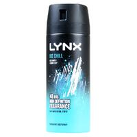 Lynx Body Spray Ice Chill Iced Mint & Lemon Scent 150mL