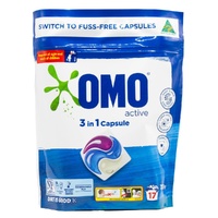 OMO 3-in-1 Laundry Capsules Active Scent Pack of 17