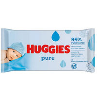 Huggies Baby Wipes Pure 72's