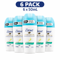 6-Pack Dove Advanced Care Go Fresh Pear & Aloe Vera Deodorant Roll-On 50mL
