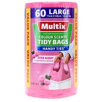 Multix Kitchen Tidy Bags – Rose 34L (71cm x 58cm) Pack of 60's