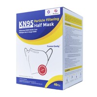 KN95 TGA Approved Particle Filtering Mask Pack of 40