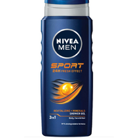 Nivea Men Sport Shower Gel & Body Wash 24 Hour Effect 500mL