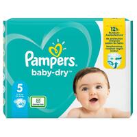 Pampers Baby Dry Nappies Size 5 Walker 11-16kg Pack of 40's