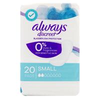 Always Pads Small Discreet Bladder Leak Protection Pack of 20's