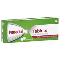 Panadol Paracetamol Pain Relief Tablets 500mg Pack of 20's