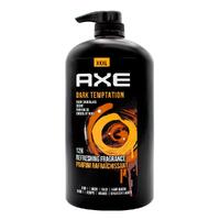 Axe 3 in 1 Body Face Hair Wash Dark Temptation Dark Chocolate Scent 1L