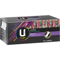 U by Kotex Protect Liners with Designs Pack of 30