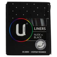 U By Kotex Liners Nude Black 30's