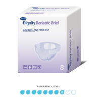 Molicare Dignity Bariatric Brief Waist 160-239cm 8D 2445mL Pack of 8's