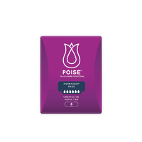 Poise Pads Overnight 8's