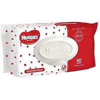 Huggies Essentials Wipes Fragrance Free 80's