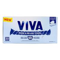 Kleenex VIVA Rinse & Reuse Towels Pack of 20's