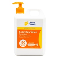 Cancer Council Everyday Value Sunscreen SPF50 – 1L
