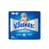 Kleenex Complete Clean Toilet Tissue 180 Sheets 18 Pack