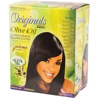 Africa's Best Originals Olive Oil Conditioning Relaxer System Regular Kit 2 Pack