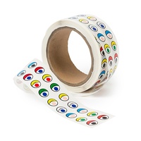 Adhesive Eyes Assorted Colours Roll of 2000