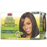 African Pride Olive Mirace Deep Conditiong No-Lye Relaxer Regular