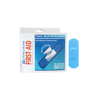 First-Aid Adhesive Strips Plastic Blue Detectable (72 x 25mm) Pack of 50