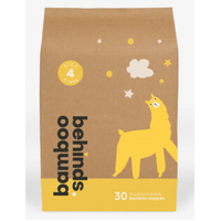 Bamboo Behinds Premium Eco Nappies Size 4 Toddler 9-14KG Pack of 30's