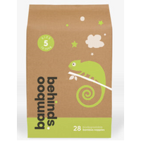 Bamboo Behinds Premium Eco Nappies Size 5 Walker 12-16KG (5x28) Carton of 140's