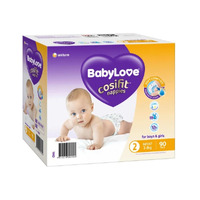 Baby Love Nappies Infant 3 - 8 KG 90's