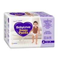 Baby Love Nappy Pants Size 4 Toddler 9-14KG (3 x 28) 84's