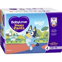 BabyLove Nappy Pants Size 4 Toddler 9 - 14KG (2 x 56) Carton of 112's