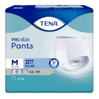 Tena Pants Plus Medium 6D 1,400ml Waist 80-110cm (4x14) Carton of 56