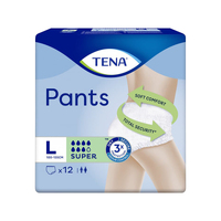 Tena Pants L Super (100-135cm) 7D Pack of 12's