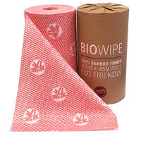 Bamboo Heavy Duty Biodegradable Wipes 45m 90 Sheets Red