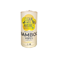 Bamboo Heavy Duty Biodegradable Wipes 45m 90 Sheets Yellow
