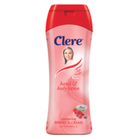 Clere Hand & Body Lotion Pampering Berries & Cream 400mL