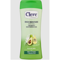 Clere Hand & Body Lotion Smoothing Avocado Milk 400ml 