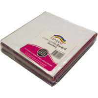 Rainbow Corrugated Board Squares Pack of 2