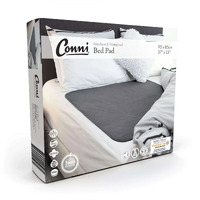 Conni Washable Bed Pad (95cm x 85cm) - Charcoal