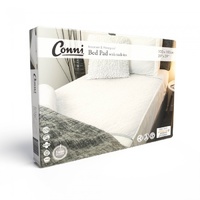 Conni Reusable Bed Pad with Tuck-Ins White 100cm x 100cm