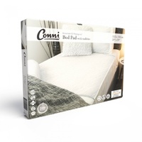 Conni Reusable Bed Pad with Tuck-Ins White