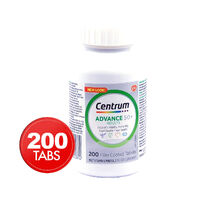 Centrum Advance 50+ for Adults Multivitamin & Minerals 200 Tablets