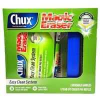 Chux Magic Eraser Starter Pack 2 handles + 8 Eraser Pads