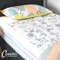 Conni Kids Reusable Bed Pad Aussie Animals 95 x 85cm