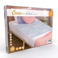 Conni Kids Reusable Bed Pad with Tuck-Ins Mermaid Print 100cm x 100cm