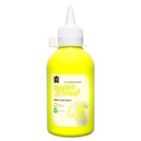 Fabric and Craft Paint Fluorescent Yellow 250ml