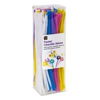 Chenille Stems Pastel 30cm Packet of 200