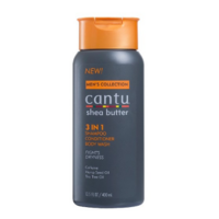 Cantu Men's Collection 3-in-1 Shampoo, Conditioner, Body Wash 400mL (13.5oz)