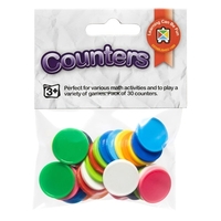 Counters 20mm Assorted Pack of 30's