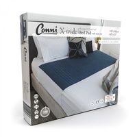 Conni X-wide Reusable Bed Pad with Tuck-ins Teal Blue