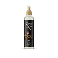 Perfect Choice Black Charcoal Extract Afro Spray Anti-Dandruff Conditioning Soft & Smooth Shine 350mL (11.84 oz)