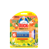 Duck Fresh Discs Toilet Cleaner Summer Vibes 6 Discs 36mL